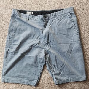 Volcom Light Blue Flat Front Shorts